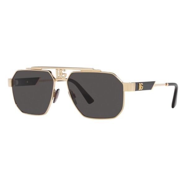 DOLCE&GABBANA DG 2294 02/87 Men Sunglasses Gold - Image 2