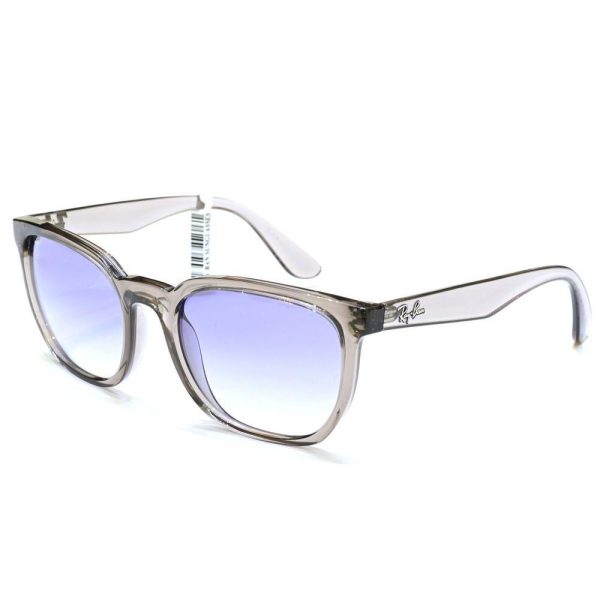Ray-Ban RB4390I 6449/19 Unisex Sunglasses Transparent Grey - Image 2