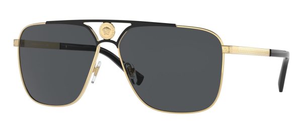 VERSACE VE 2238 1436/87 Men Sunglasses Gold Black - Image 2