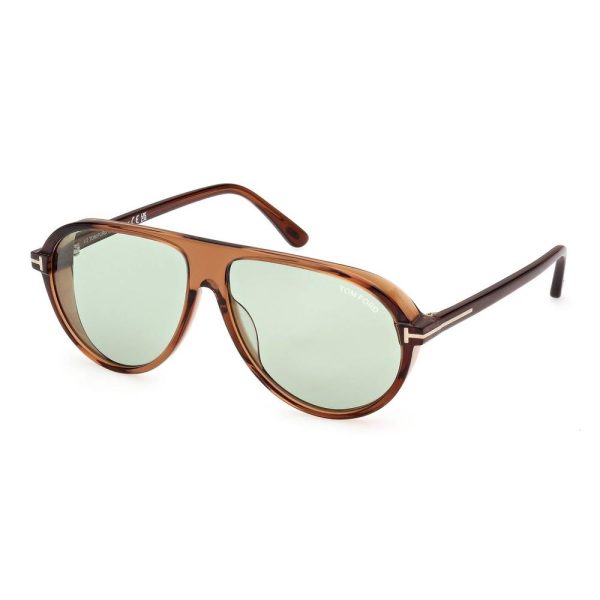 TOM FORD FT 1023 48N Men Sunglasses Transparent brown - Image 2
