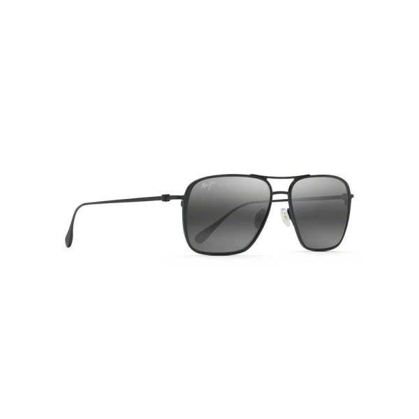 MAUI JIM MJ 541-2M Men Sunglasses Matte Black - Image 2