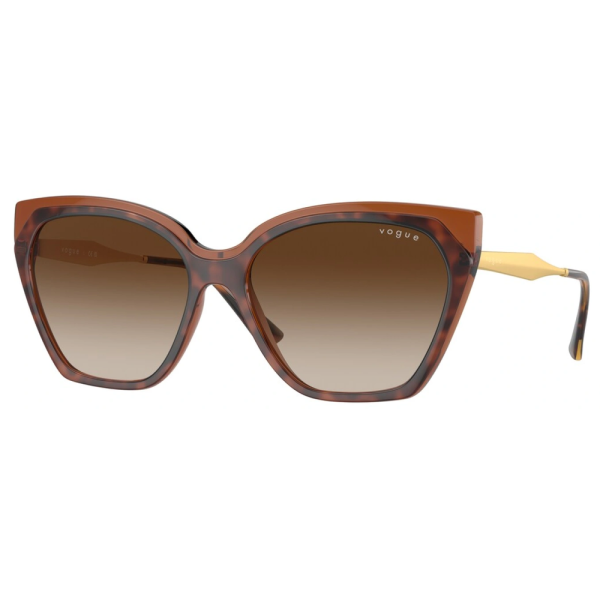 VOGUE VO 5521-S 238613 Women Sunglasses Top Dark Havana/Light Brown - Image 2