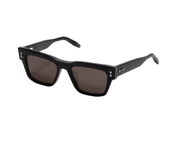 AKONI AKX-100D-54 Unisex Sunglasses Scraped Matte Black - Image 2