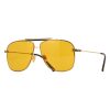 TOM FORD FT 1017 30E Men Sunglasses Shiny Gold with Black - Image 2