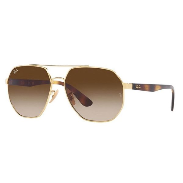 Ray-Ban RB3714I 001/13 Unisex Sunglasses GOLD - Image 2
