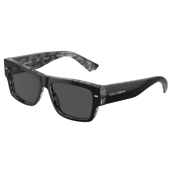 DOLCE&GABBANA DG 4451 3403/87 Men sunglasses Black On Grey Havana - Image 2
