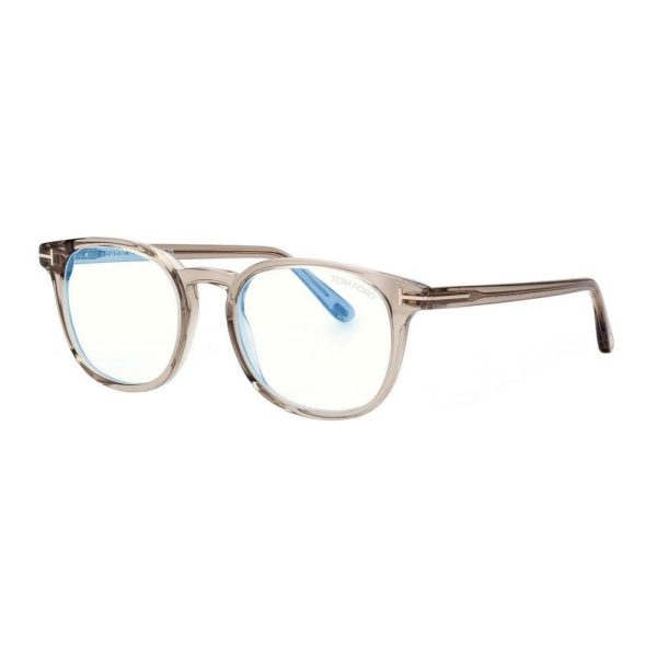 TOM FORD FT 5819-B 057 Men Optical Frame Crystal Light Brown - Image 2