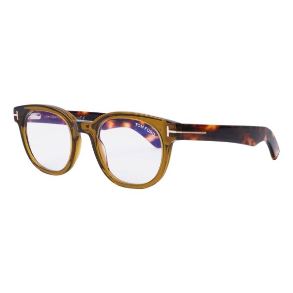 TOM FORD TF 5807-B 096 Unisex Optical Frame Transparent olive brown - Image 2