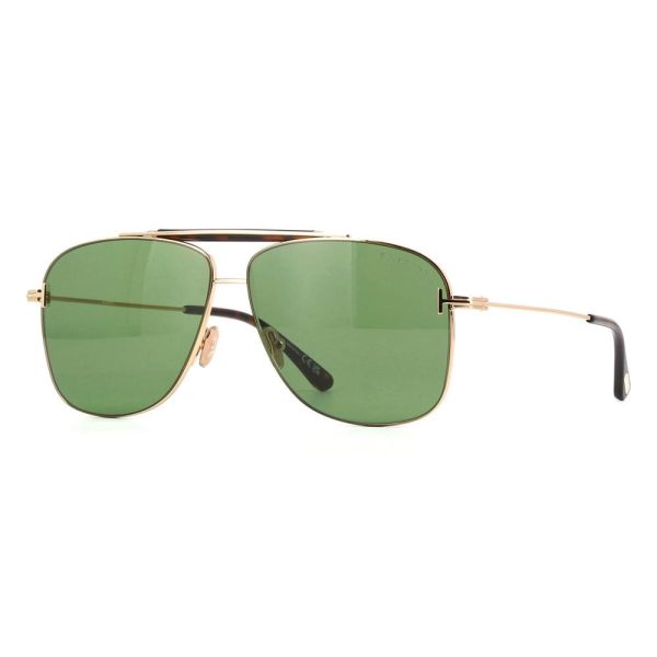 TOM FORD TF1017-28N-60 Men Sunglasses Shiny Gold - Image 2