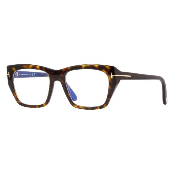 TOM FORD TF5846-B ECO 052 Women Optical Frame Shiny Dark Havana - Image 2