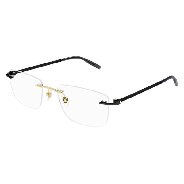 MONT BLANC MB0281O 006 Men Optical Frame Gold (Shiny Light Gold) - Image 2