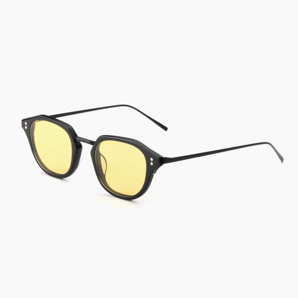 AKILA THEORY - AKILA yellow black Round Unisex Sunglasses BLACK - Image 2