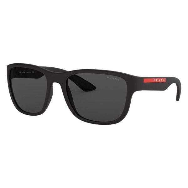 PRADA SPS 01U DG0-5S0 Unisex Sunglasses BLACK - Image 2