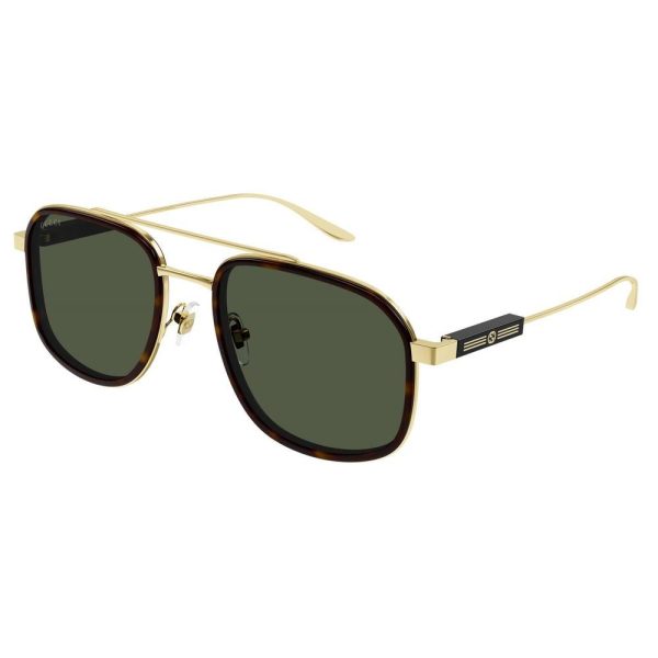 GUCCI GG1310S 002 Men Sunglass GOLD - BROWN - Image 2