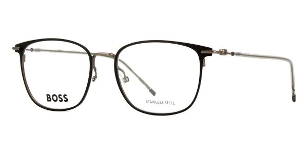 HUGO BOSS 1431 RZZ Men Optical Frame Matte Black and Dark Ruthenium - Image 2