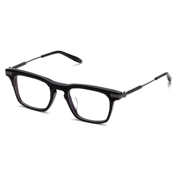 AKONI AKX-400D 48 Men Optical Frame Matte Black with Antique Silver - Image 2