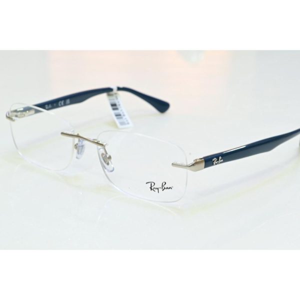 Ray-Ban RB6488I 2538 Unisex Optical Frame Silver with Blue - Image 2
