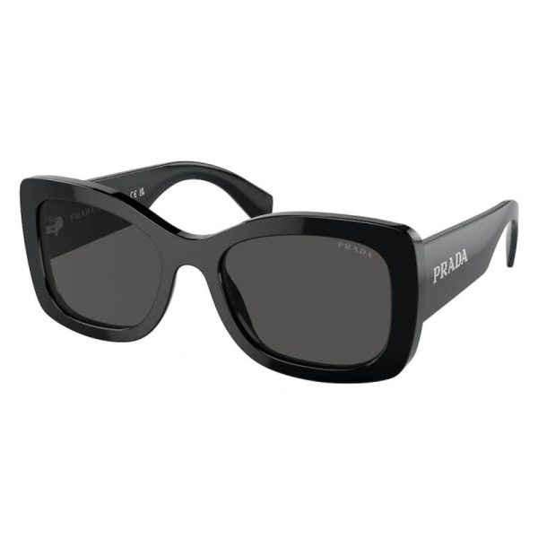PRADA SPR A08 1AB-5S0 Women Sunglasses Black - Image 2