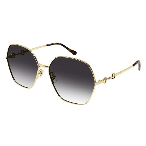 GUCCI GG1335S 001 Women Sunglass GOLD - Image 2