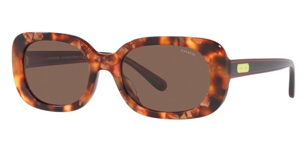 COACH HC8358U 571173 Women Sunglasses Pearlescent Amber Tortoise - Image 2