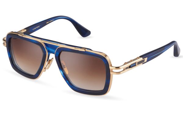DITA LXN-EVO DTS403-A-03 Unisex Sunglasses Blue Swirl - Yellow Gold - Image 2