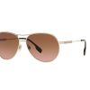 BURBERRY B 3122 1109/13 Women Sunglasses Light Gold - Image 2