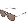 DITA DLS400-57-01 Men Sunglasses BLACK/GOLDEN - Image 2