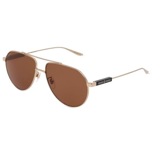GUCCI GG1311S 004 Men Sunglass GOLD - Image 2