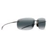 MAUI JIM MJ 422-0225 Men Sunglass Black - Image 2