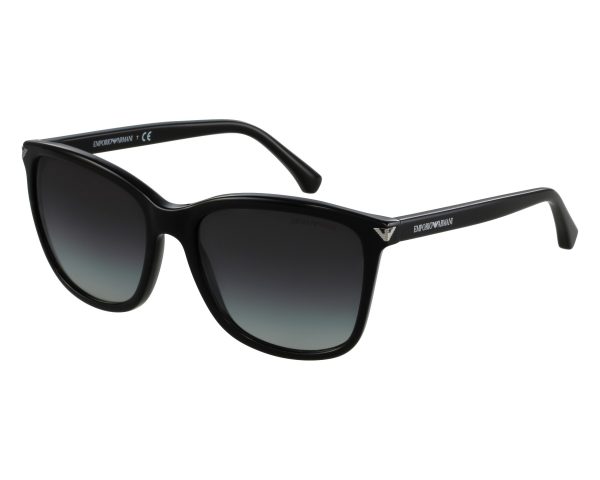 EMPORIO ARMANI EA 4060 5017/8G Unisex Sunglasses Black and silver - Image 2