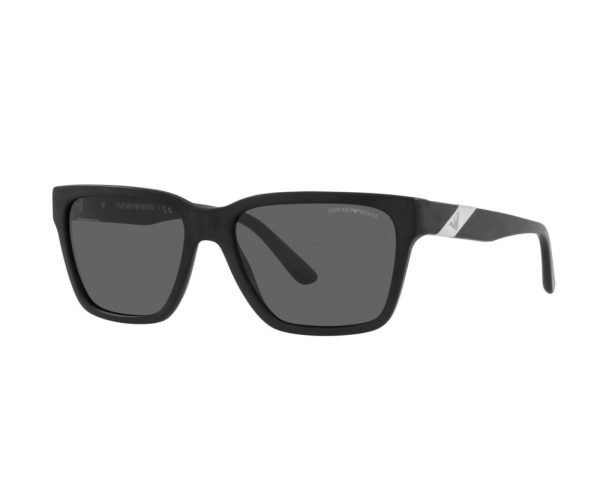EMPORIO ARMANI EA 4177 5898/87 Unisex Sunglasses Matte Black - Image 2