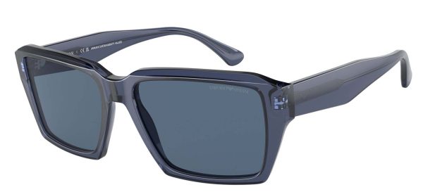 EMPORIO ARMANI EA 4186 507/80 3N Men Sunglasses TRANSPARENT BLUE - Image 2