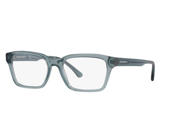 EMPORIO ARMANI EA3192 5911 Men Optical Frame Blue (Shiny Transparent Blue) - Image 2