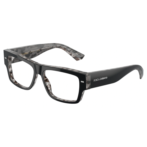 DOLCE&GABBANA DG 3379 3403 Men Optical Black On Grey Havana - Image 2