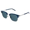 MONT BLANC MB0242S-004 Men Sunglass Shiny Blue - Image 2