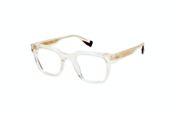 GIGISTUDIOS 67391/8 WRIGHT Men Optical Frame Crystal and golden core temples - Image 2
