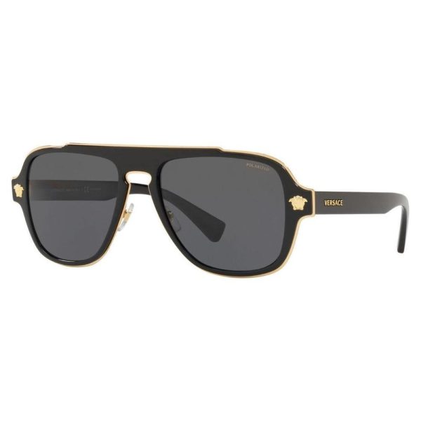 VERSACE VE 2199 1002/81 Unisex Sunglass Black - Image 2