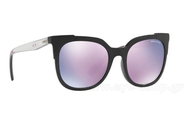ARMANI EXCHANGE AX 4075S 8158/5R Women Sunglasses BLACK - Image 2