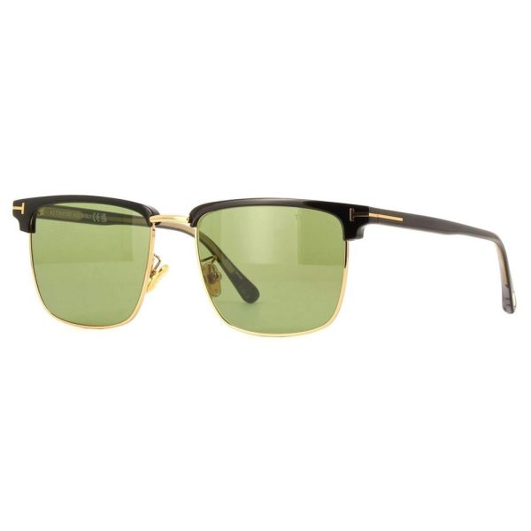 TOM FORD TF 997-H 01N Men Sunglass Black with Gold - Image 2