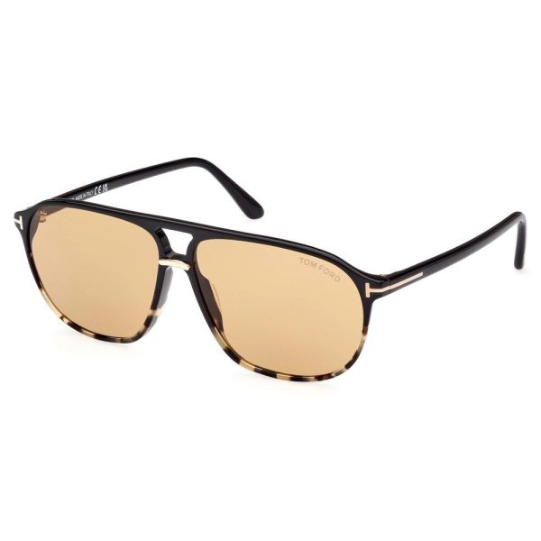 TOM FORD TF 1026 05E Men Sunglass BLACK - HAVANA - Image 2