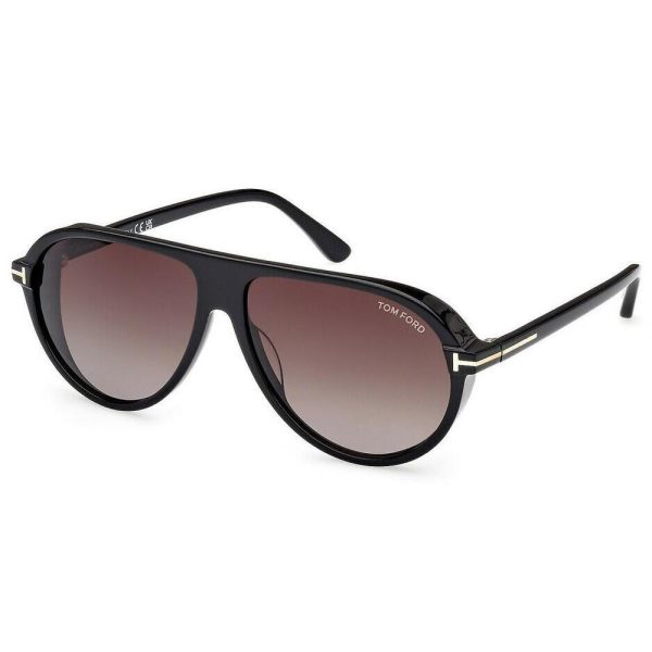 TOM FORD TF 1023 01B Men Sunglass SHINY BLACK - Image 2