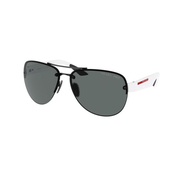 PRADA SPS 55Y 1AB-02G Men Sunglasses BLACK - Image 2
