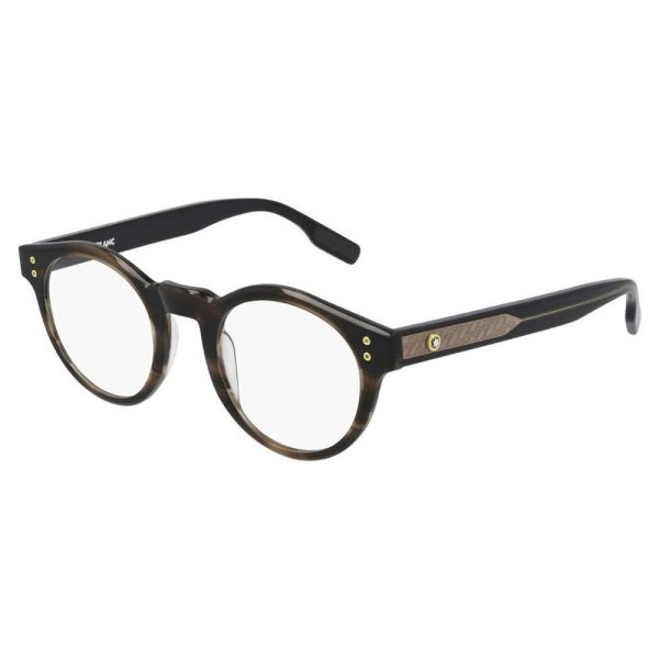 MONT BLANC MB0123O 002 Unisex Optical Frame Havana - Image 2