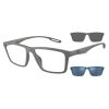 EMPORIO ARMANI EA 4189U 5060/1W Men Clip On Sunglass Grey & Blue - Image 2