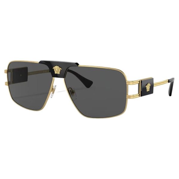 VERSACE VE 2251 1002/87 Men Sunglass Black & Gold - Image 2