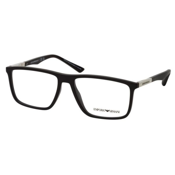 EMPORIO ARMANI EA 3221 5001 Men Optical Frame Matte Black - Image 2