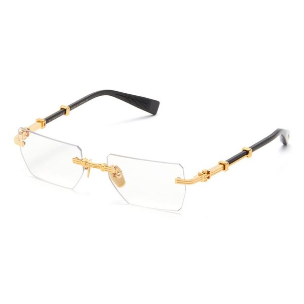 BALMAIN BPX 150-A PIERRE Unisex Optical Frame Gleaming Gold with Shiny Black - Image 2