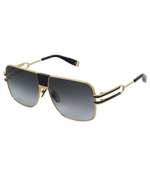 BALMAIN BPS-103A-60 Women Sunglasses GOLD/MATTE BLACK - Image 2