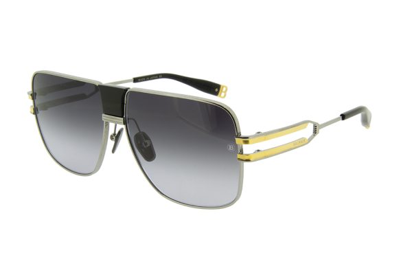 BALMAIN BPS-103B-60 Unisex Sunglasses Silver - Image 2