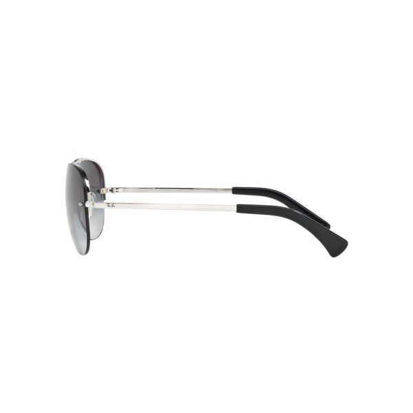 Ray-Ban RB 3449 003/8G Unisex Sunglasses Silver - Image 3